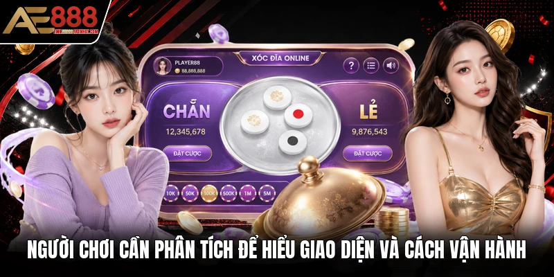 Người chơi cần phân tích để hiểu giao diện và cách vận hành Người chơi cần phân tích để hiểu giao diện và cách vận hành